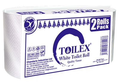 Toilex White Toilet Tissue – Twin Pack