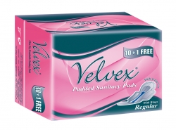Velvex Regular (10 + 1 Free) Sanitary Napkin