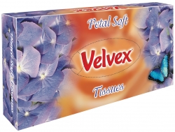 Velvex White Petal Soft Facial Tissues 80s