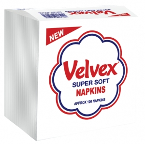 Velvex White Napkin Tissue