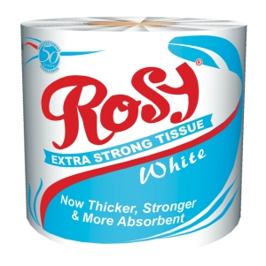 Rosy White Toilet Tissue - Single
