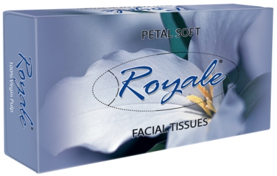 Royale Petal Soft Facial Tissues - Blue Box