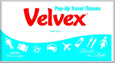 Velvex Travel Facial Tissues