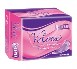 Velvex Normal (8 + 1 Free) Sanitary Napkin